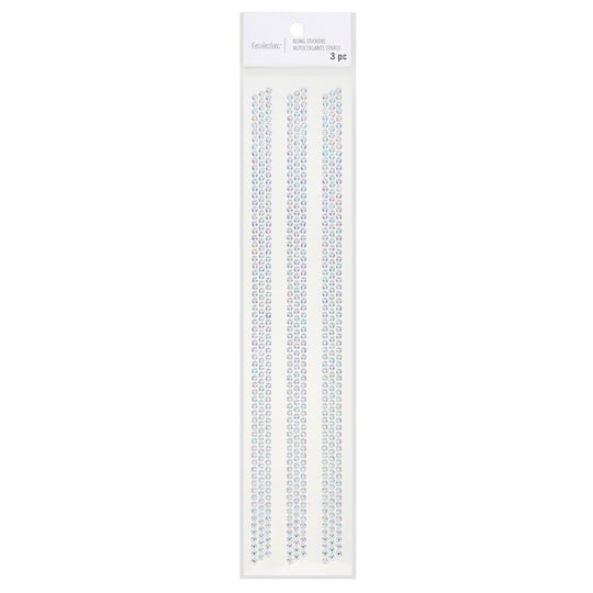 Piece Iridescent Clear Rhinestone Borders by Recollections